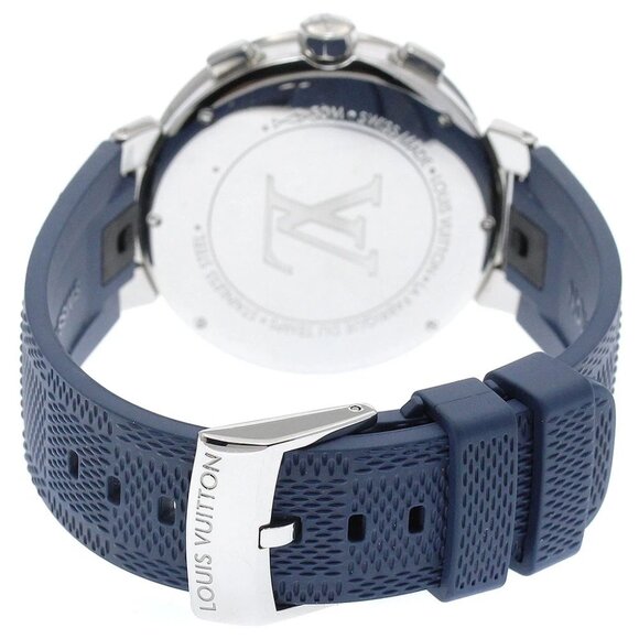LOUIS VUITTON Tambour Moon Star QA034 Chronograph Navy Dial Quartz Men's_900458 - Picture 5 of 6